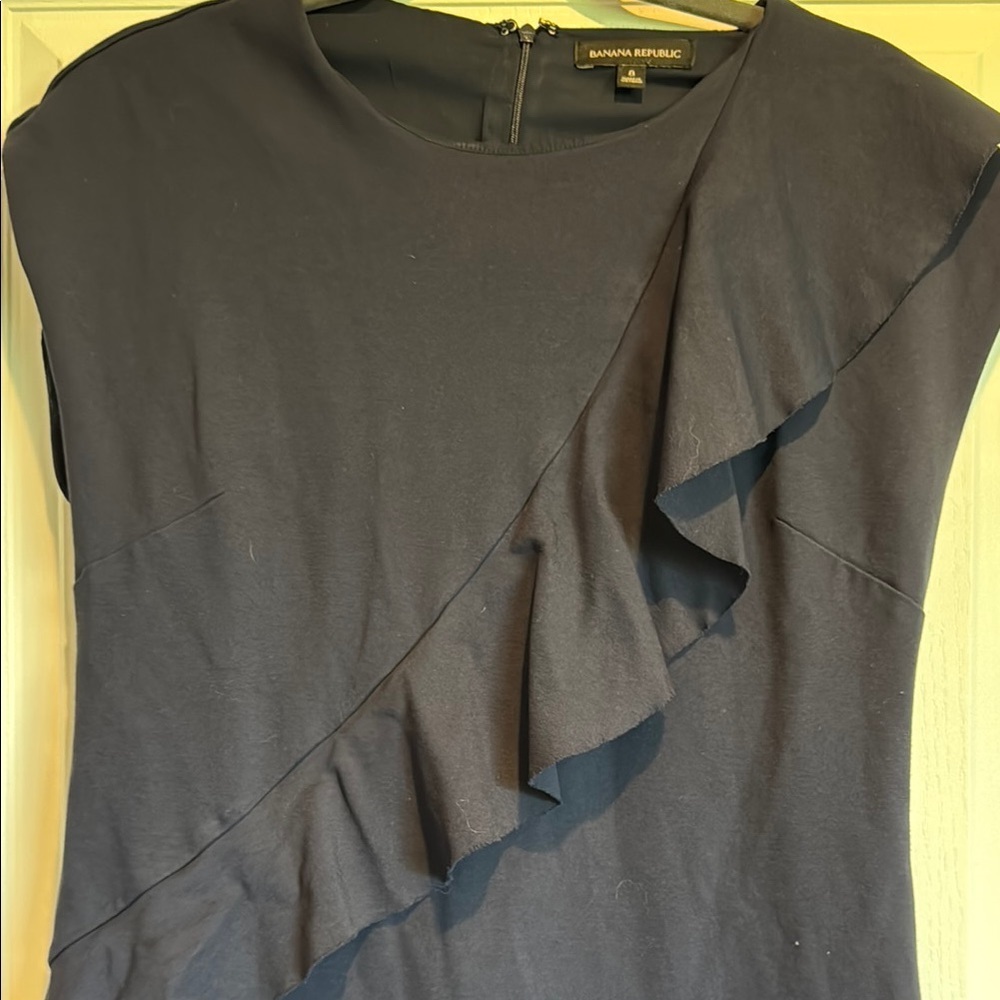 Banana Republic Midnight Asymmetrical Dress - Picture 3 of 7